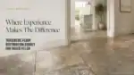 Travertine floor in a local property has deteriorated and needs professional restoration by a nearby specialist in Surrey