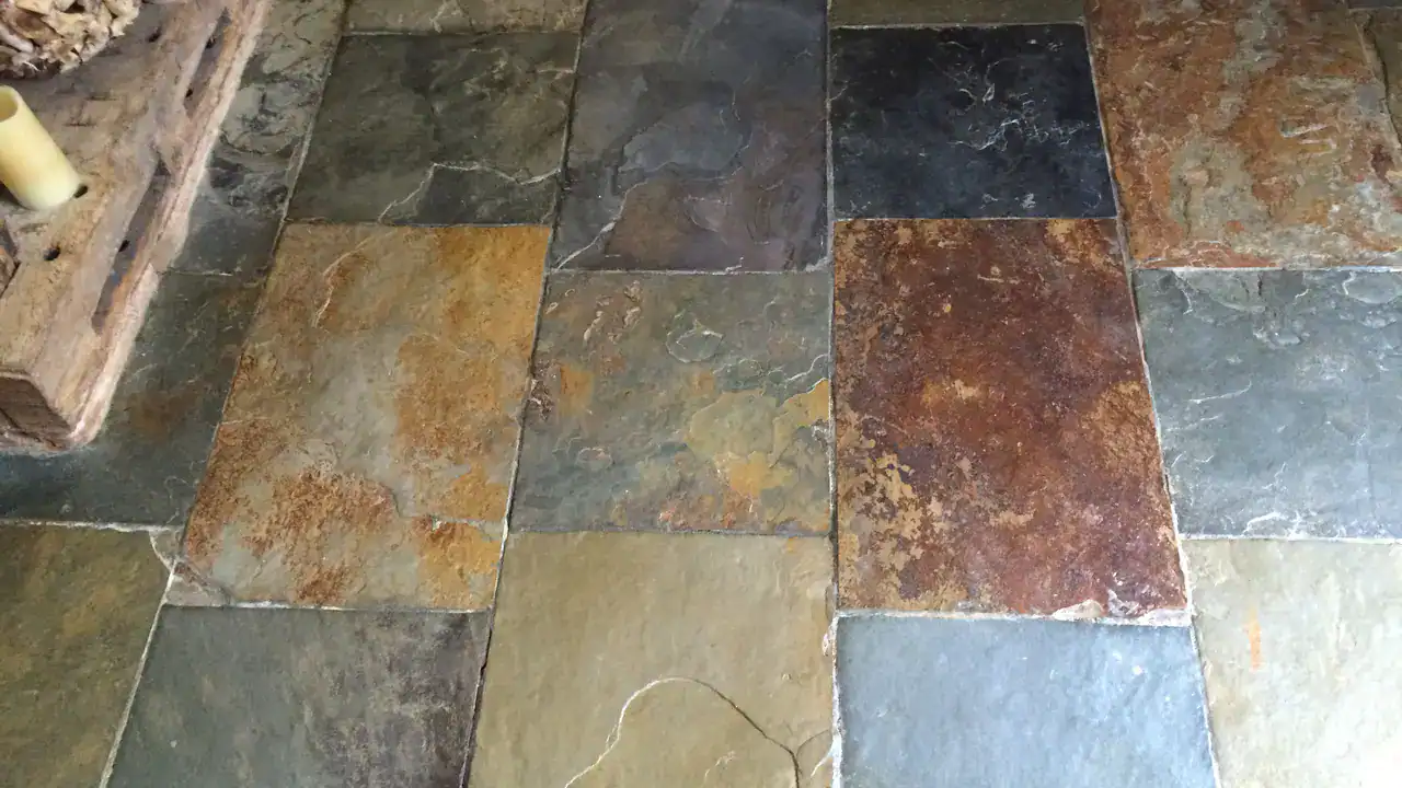 Colour enhancing impregnating sealer deepens the tone of cleaned slate