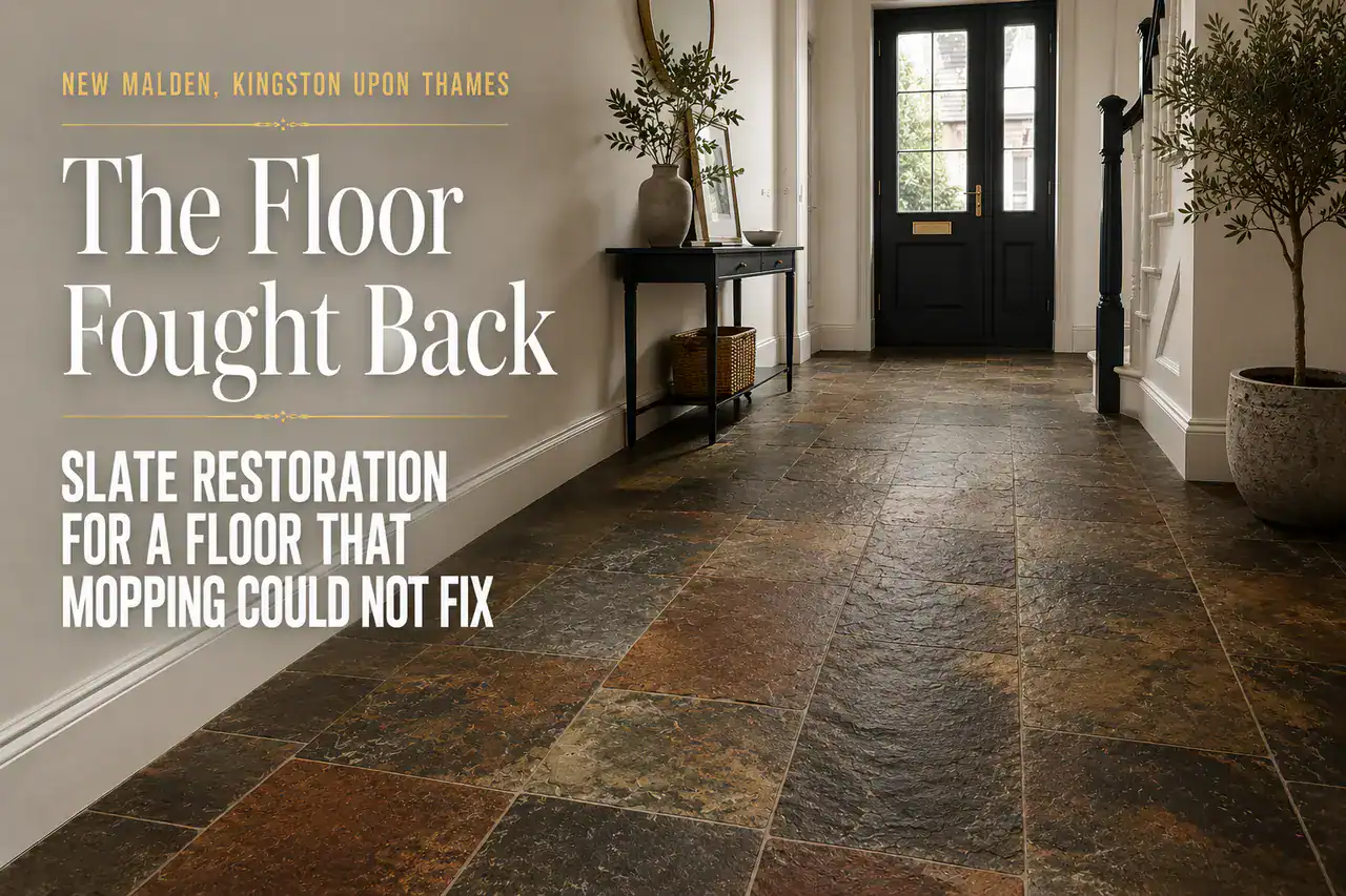 Slate Restoration For A Floor That Mopping Could Not Fix