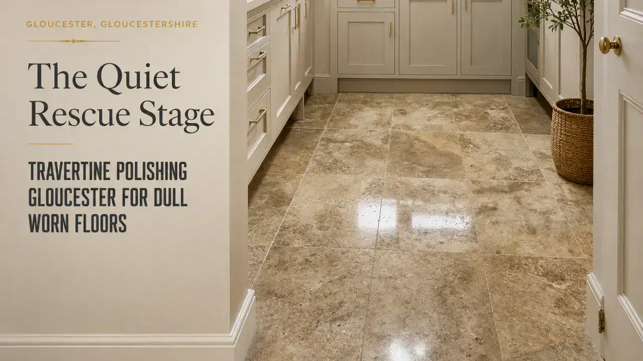 Travertine Polishing Gloucester For Dull Worn Floors