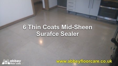 Sealing Limestone floor tiles Atherstone Warwickshire CV9