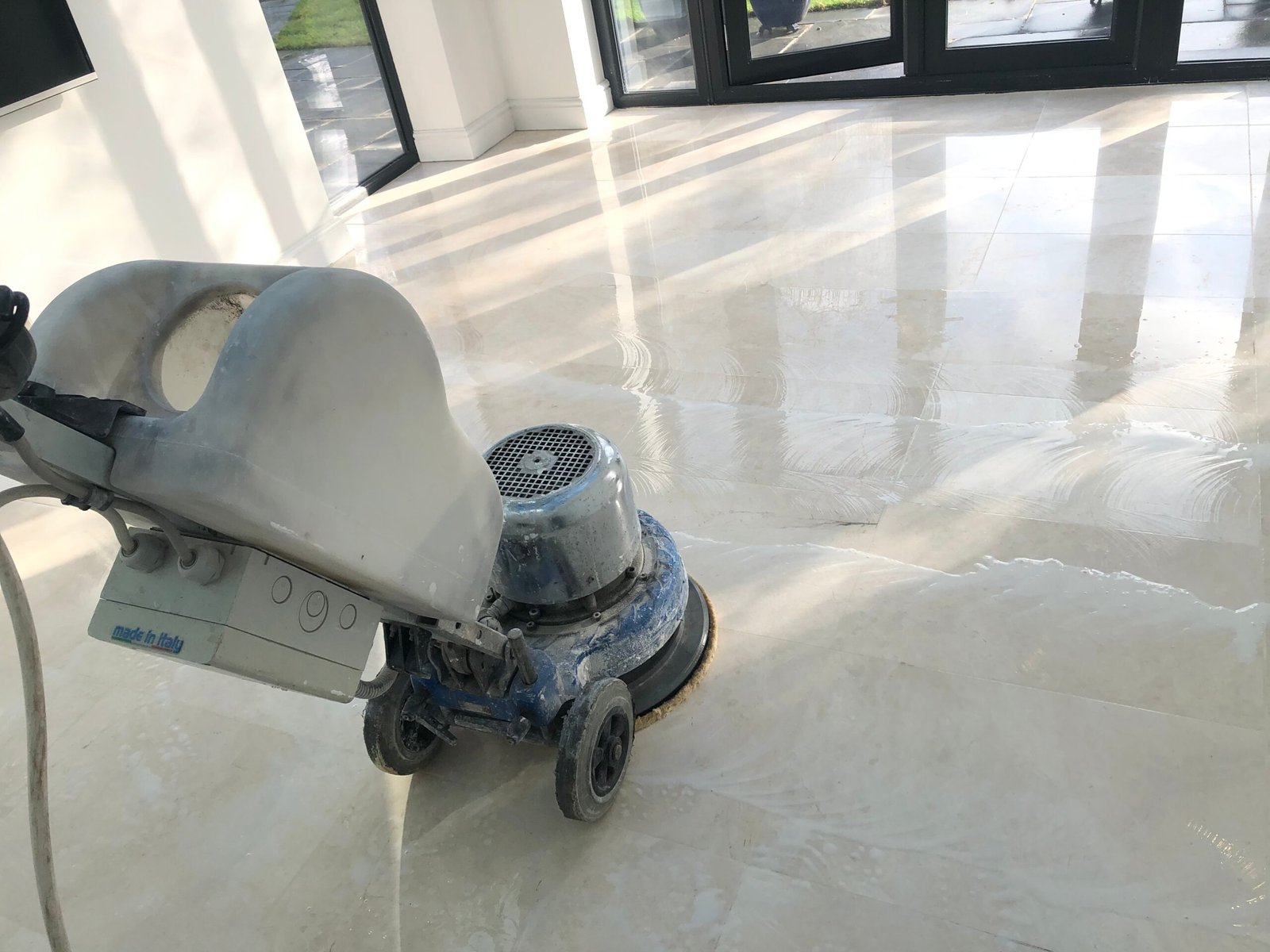 Enfield image of marble being polished