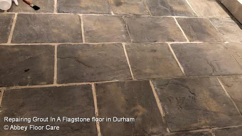 repairing a flagstone floor in durham