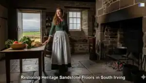 Restoring Heritage Sandstone Floors in South Irving
