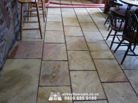 beautiful clean sandstone floor in leek staffordshire