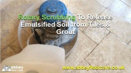 rotary scrubbing Tumbled Travertine