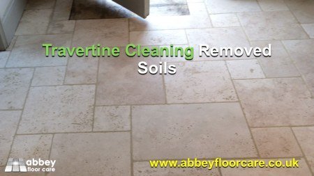 tumbled travertine lovely and clean