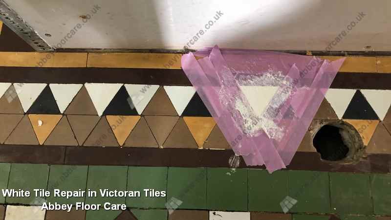 White Tile Repair in Victoran Tiles