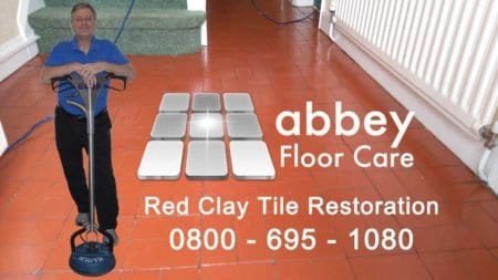 quarry tile cleaning Birmingham shows Abbey Floor Care cleaning quarry tiles Birmingham