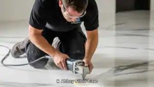image of cleaning technician marble cleaning in bonaly