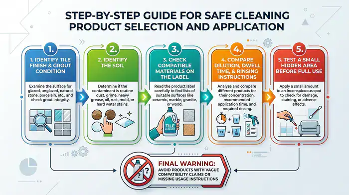 Five-step checklist for comparing ceramic tile cleaner options