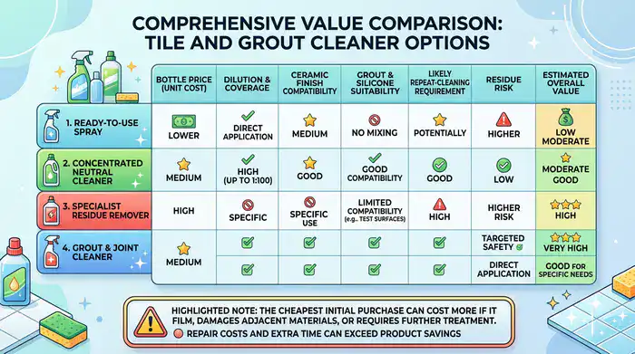 Cleaner value comparison beyond bottle purchase price