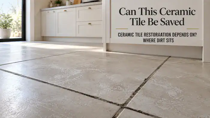 Ceramic Tile Restoration Depends On? Where Dirt Sits