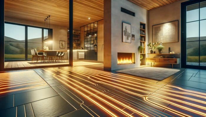 Underfloor Heating with Stone Tiles in Falkirk