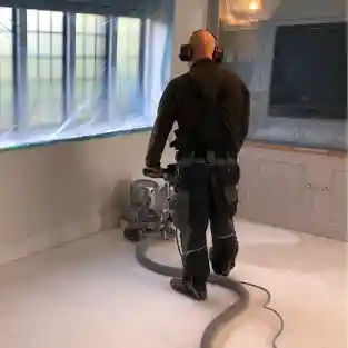professional experienced technicians cleaning ans restoring stone floor in Inverkip