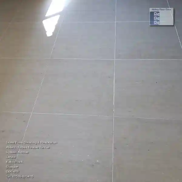 Beautifully cleaned Porcelain Tile floor