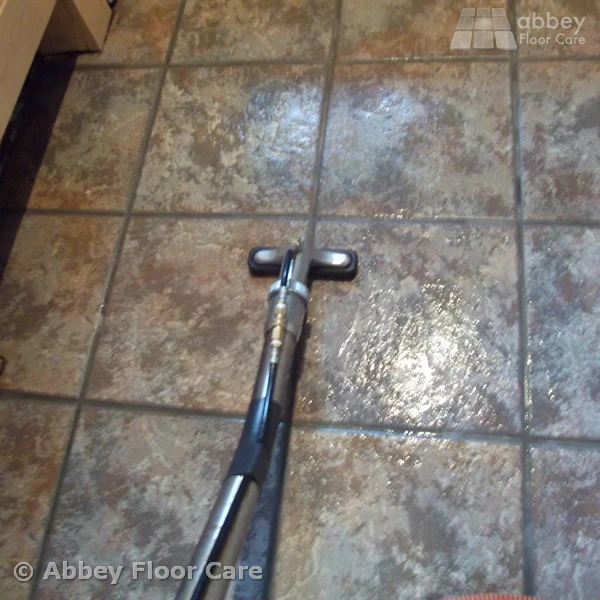 Cleaned And Sealed Tile And Grout