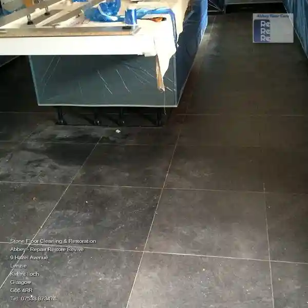 Checking tile and grout for Surface Blemishes