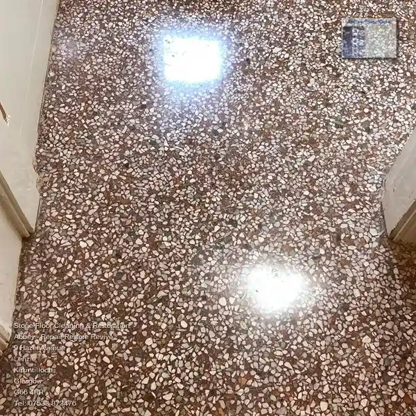Beautifully cleaned Terrazzo floor