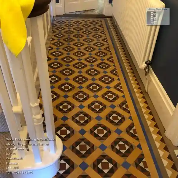 Victorian Minton Tiles Cleaning Falkland