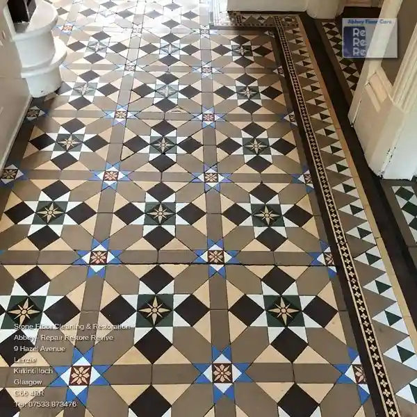 Victorian Minton Tiles Cleaning East Lothian