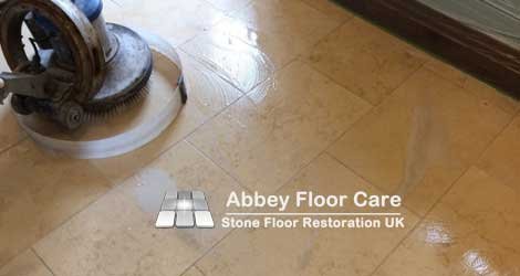 limestone floor scrubbing