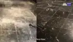 marble before and after professional restoration