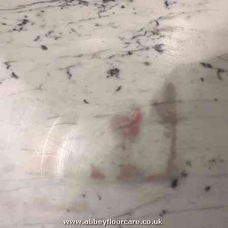 stain on marble