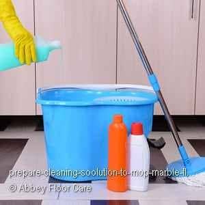 prepare cleaning solution