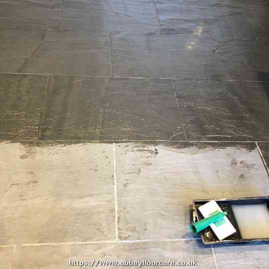 professional stone floor cleaning Swansea abbey floor care