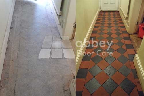 Cleaning Quarry Tiles - Abbey Floor Care Cleaning quarry tiles by Abbey Floor Care