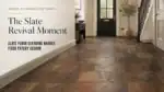 Slate case study — floor looks patchy and uneven after previous sealing attempt went wrong in Barnes, Richmond Upon Thames