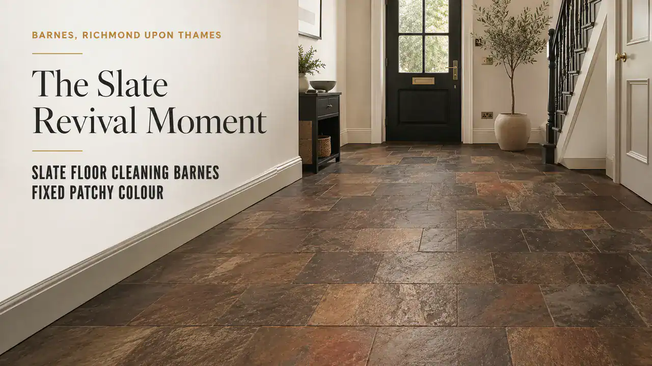 Slate Floor Cleaning Barnes Fixed Patchy Colour