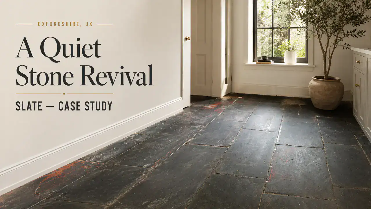 Slate Floor Cleaning Saved A Sound Corris Floor