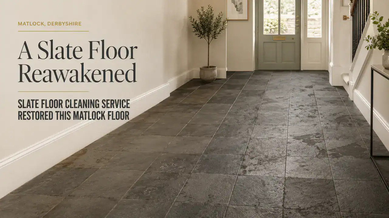 Slate Floor Cleaning Service Restored This Matlock Floor