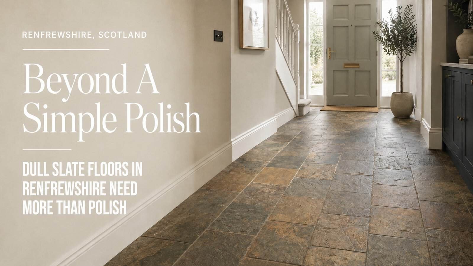 Dull Slate Floors In Renfrewshire Need More Than Polish