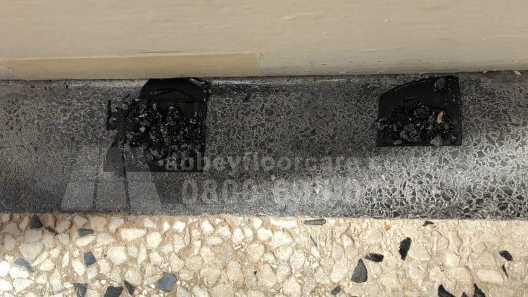 Terrazzo Floor Gripper Tack Damage Repairs In Smethwick By Abbey Floor Care