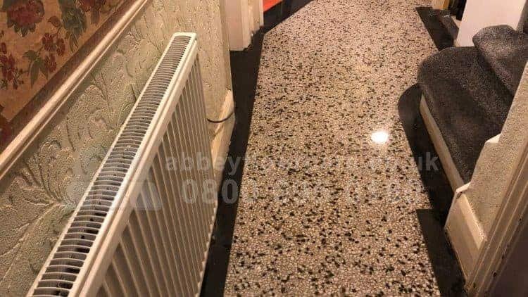 Terrazzo Floor In Smethwick West Midlands After Powder Polishing By Abbey Floor Care