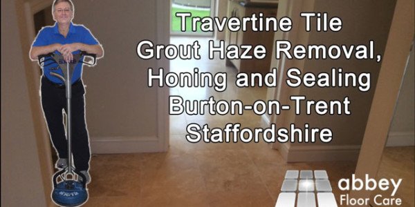 travertine tile grout haze removal and restoration