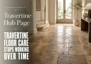 Travertine hub page — floor has lost its original appearance and is no longer responding to normal cleaning