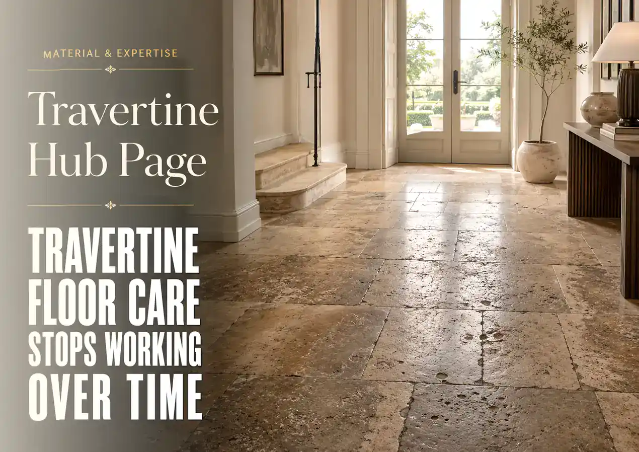 Travertine Flooring – Care, Cleaning, Repair and Restoration Explained