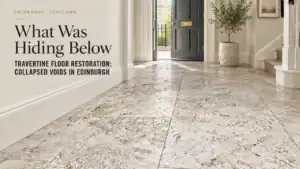 travertine floor restoration Edinburgh