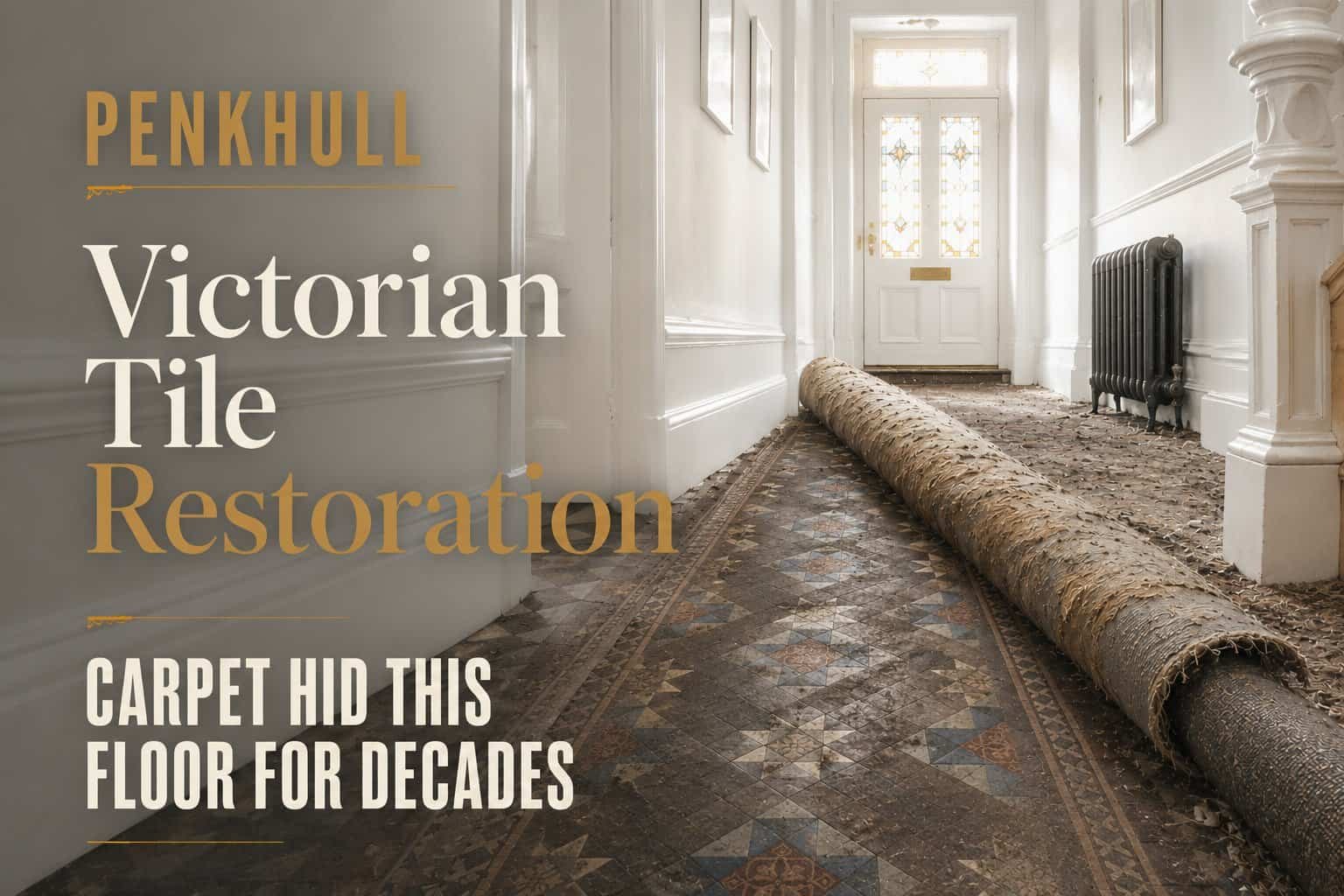 Carpet Hid This Victorian Tile Restoration