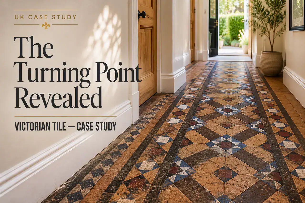 Victorian Tile Floor Lost Beneath Years Of Neglect