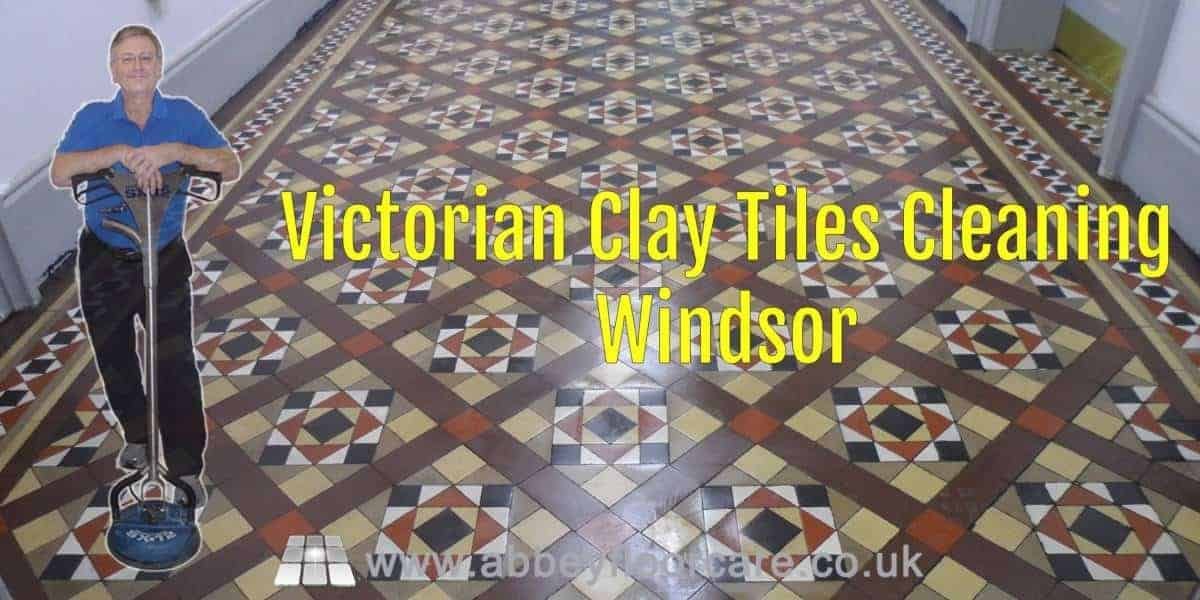 Victorian Clay Tiles Cleaning And Sealing Project In Windsor Berkshire